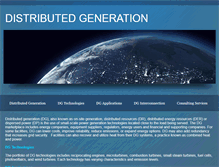 Tablet Screenshot of distributed-generation.com
